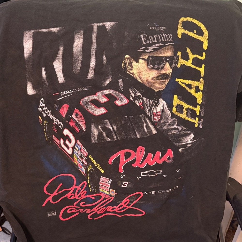Dale Earnhardt vintage Black Racing Graphic Tee